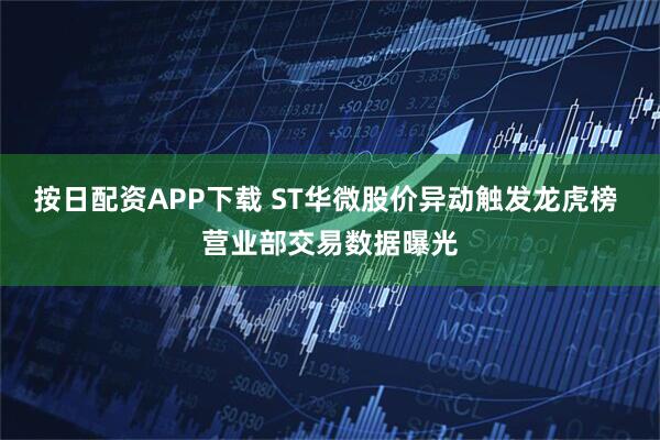 按日配资APP下载 ST华微股价异动触发龙虎榜 营业部交易数据曝光